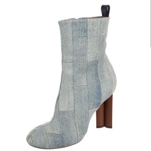 Louis Vuitton Denim Patchwork boots